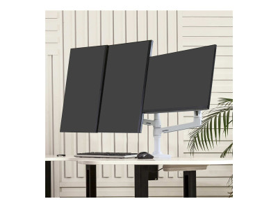Ergotron : LX DUAL STACKING ARM. extension et COLLAR KIT. BRIGHT WHITE