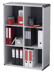 PAPERFLOW Etagère, 4 casiers, gris / anthracite