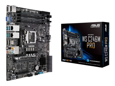 Asustek : WS C246M PRO S1151 C246 MATX SND+GLN+U3.1+M2 SATA6GB/S DDR4 (xeon)