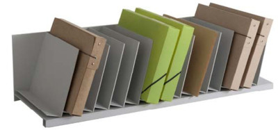 PAPERFLOW Trieur à cases inclinées, 16 cases, gris