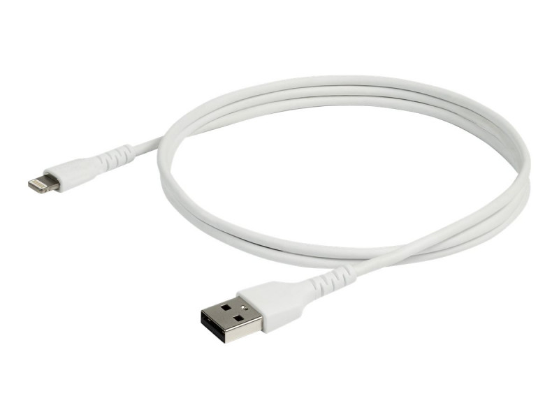 Câble USB-C vers Lightning Blanc Robuste 1m - Câble de  Charge/Synchronistation USB Type C vers Lightning Fibre Aramide -  iPad/iPhone 12 Certifié Apple