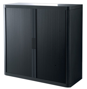 PAPERFLOW Armoire à rideau easyOffice, 2 étagères,anthracite