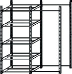PAPERFLOW Etagère grillagée pour étagère de stockage PAPERFLOW Etagère grillagée pour étagère de stockage