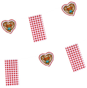PAPSTAR chaîne de drapeau « Hüttengaudi », rouge / blanc