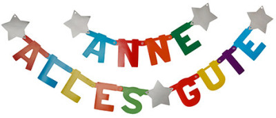 PAPSTAR Guirlande, personnalisable