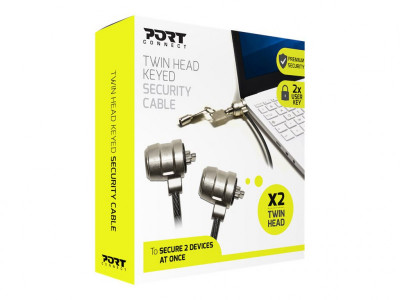 Port Technology : TWIN HEAD KEYED SECURITY cable