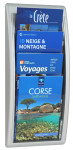 PAPERFLOW Porte-brochures mural Quick fit, A4, noir