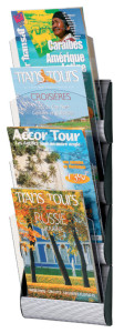 PAPERFLOW Porte-brochures mural Integral, A4, gris alu