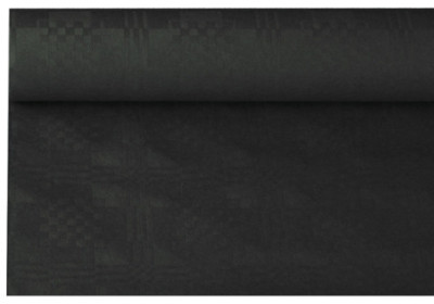 PAPSTAR Nappe damassée, rouleau, (l)1,2 x (L)8 m, noir