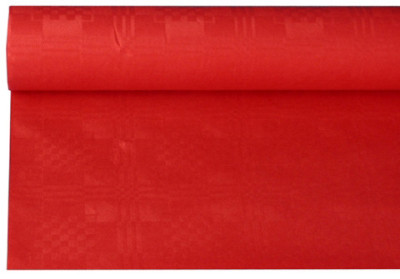 PAPSTAR Nappe damassée, rouleau, (l)1,0 x (L)50 m, rouge