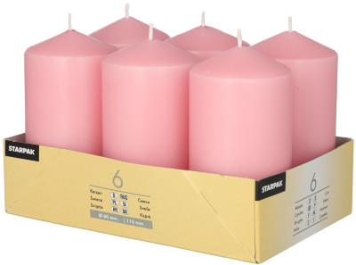 PAPSTAR Bougie cylindrique, diamètre: 60 mm, crème