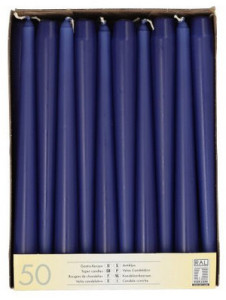 PAPSTAR Bougie de chandelier, 22 mm, pack de 50, vert citron