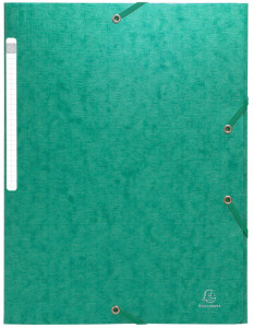EXACOMPTA Chemise à élastique Scotten, carton, A4, vert