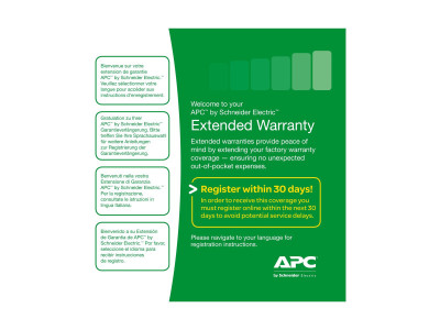APC : SERVICE pack 1an Garantie extension pour accessoires