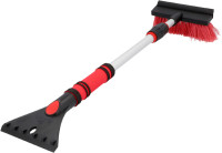 NIGRIN Gratte-givre avec balai à neige, 600 mm, noir / rouge NIGRIN Gratte-givre avec balai à neige, 600 mm, noir / rouge