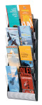 PAPERFLOW Porte-brochures mural Integral, DIN long, gris alu