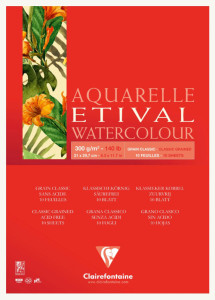 Clairefontaine Bloc artiste Aquarelle ETIVAL classic, A5