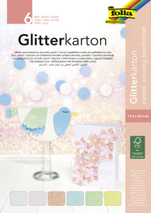 folia Glitterkarton-Block 