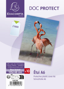 EXACOMPTA Etui de protection Doc Protect, A6, PVC