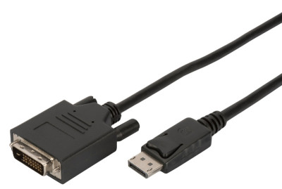 DIGITUS Câble adaptateur, DisplayPort - DVI-D, 2,0 m, noir