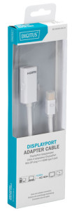 DIGITUS Câble adaptateur, DisplayPort Mini - HDMI Type A,