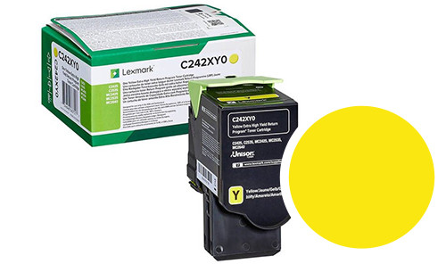 Lexmark C242XY0 Toner Jaune 3 500 pages LRP