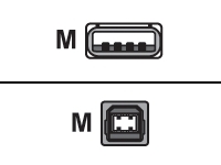 Lexmark câble USB mâle vers USB type B mâle de 2 mètres pour imprimante Lexmark