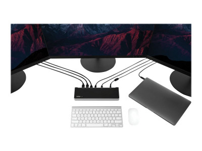 Startech : USB-C DOCK TRIPLE 4K MNTR 2X DP + HDMI - 100W USB PD