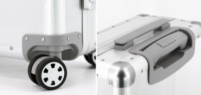 Alumaxx Trolley de voyage, en aluminium, argent mat