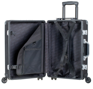Alumaxx Trolley de voyage, en aluminium, noir mat
