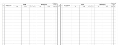 EXACOMPTA Registre des Visites, 250 x 320 mm, 80 pages
