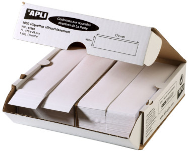 agipa Etiquettes d'affranchissement, 140 x 40 mm, blanc