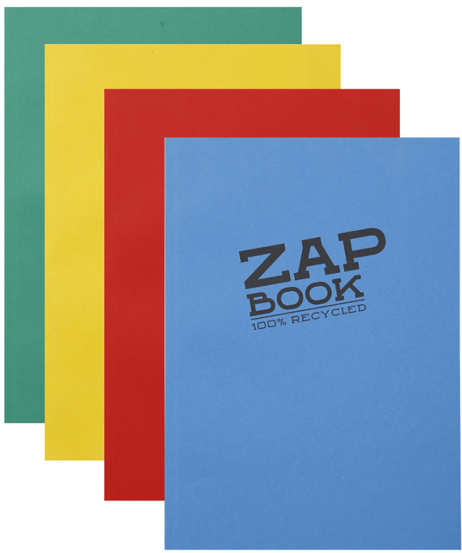 Clairefontaine Zap Book - Bloc dessin - 160 feuilles - A4 - 80 gr