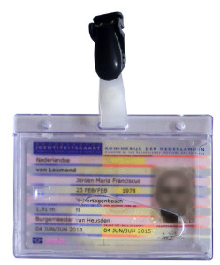 pavo Porte-badge, avec clip, 54 x 86 mm, transparent,