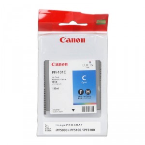 Canon PFI-101C cartouche d'encre Cyan pour imprimante grand format imagePROGRAF