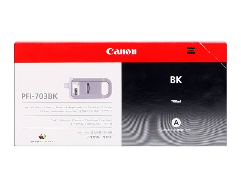 Canon PFI-703BK cartouche d'encre Noir pour imprimante grand format imagePROGRAF IPF