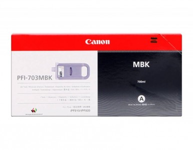 Canon PFI-703MBK cartouche d'encre Noir Mat pour imprimante grand format imagePROGRAF IPF