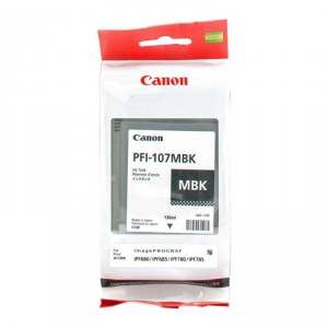 Canon PFI-107MBK cartouche d'encre Noir Mat pour imprimante grand format imagePROGRAF