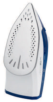 Clatronic Blanc-bleu a fer À repasser Brosse Vapeur 2 en 1 verticale Et