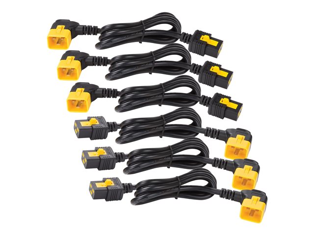 APC : POWER CORD kit (6 EA) LOCKING C19 TO C20 (90 DEGREE) 0.6M