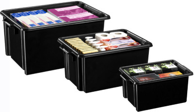 CEP Bac de rangement Midi strata, 32 litres, noir