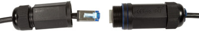 LogiLink Câble patch extérieur, cat. 6A, S/FTP, 2,0 m, noir