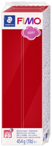 FIMO SOFT Pâte à modeler, à cuire, rouge Noël