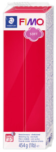 FIMO SOFT Pâte à modeler, à cuire, rouge Noël
