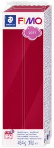 FIMO SOFT Pâte à modeler, à cuire, rouge cerise