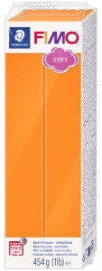 FIMO SOFT Pâte à modeler, à cuire, mandarine