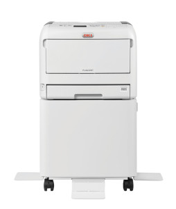 OKI PRO8432wt Imprimante laser couleur A3 à encre blanche pour textile, packaging et vitrophanie