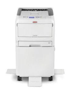 OKI PRO8432wt Imprimante laser couleur A3 à encre blanche pour textile, packaging et vitrophanie