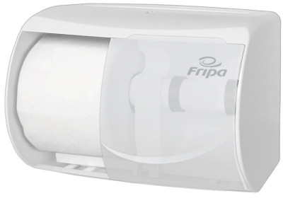 Fripa Distributeur de papier hygiénique 2 rouleaux, blanc