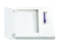 EXACOMPTA Boîte de classement Kreacover A4, PP, 25 mm, blanc EXACOMPTA Boîte de classement Kreacover A4, PP, 25 mm, blanc